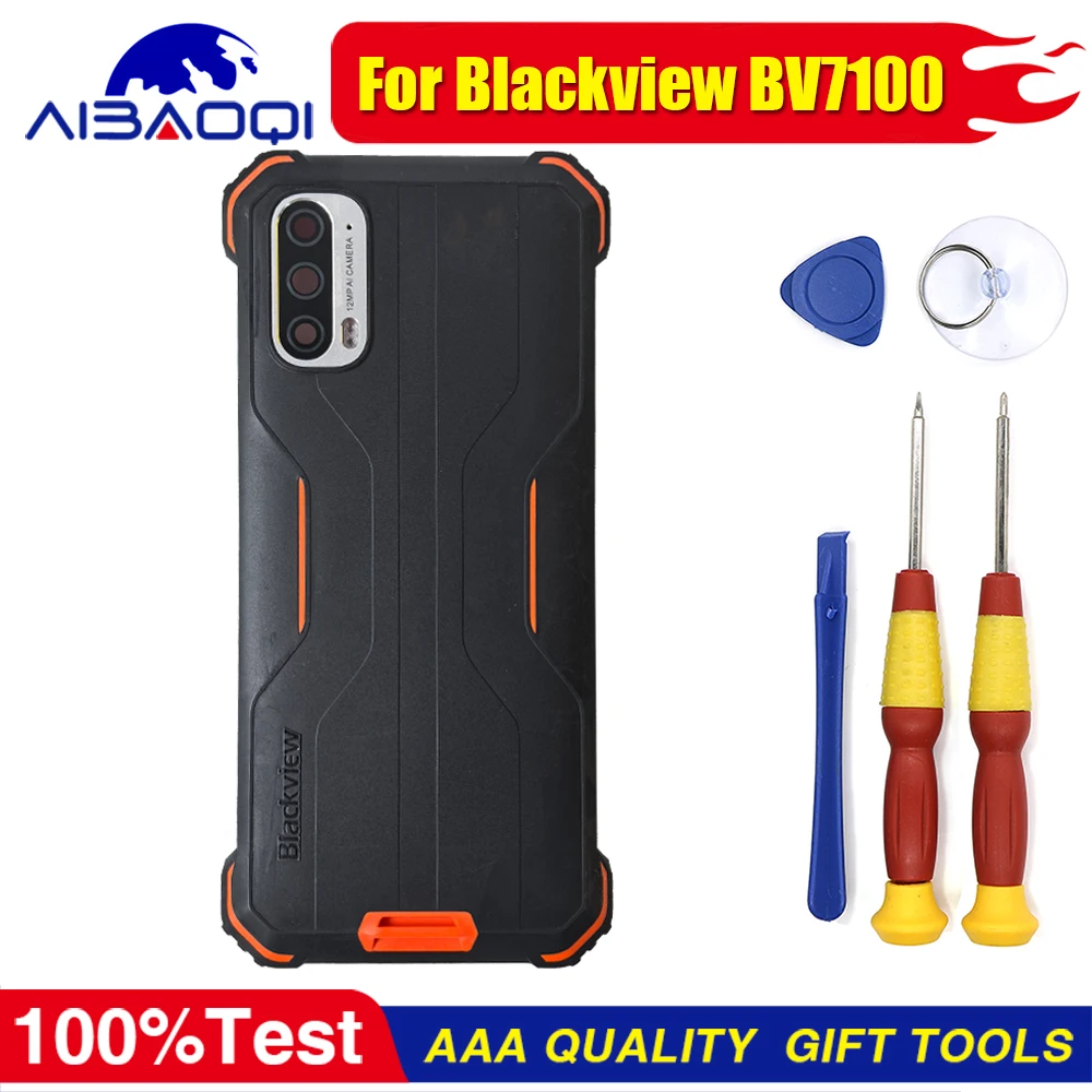 XUNQIYI 100% 보호 배터리 케이스 후면 커버 및 렌즈, Blackview BV7100 휴대폰용 완벽한 교체 부품, 신제품
