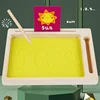 2024 Wew Wooden Montessori Sand Tray With Wooden Pen For Writing Letters And Numbers Early Educational Toys Gifts Party Game 3