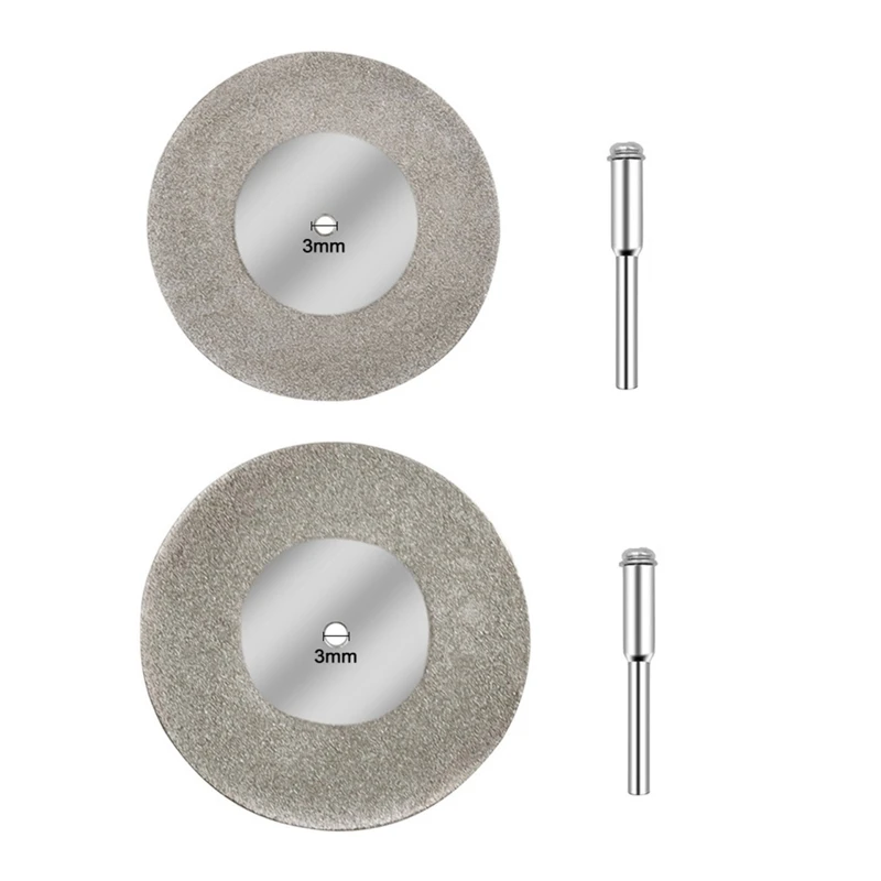 

50/60mm Diamond Cutting Disc Grinding Wheel Saw Circular with 3mm Shank Drill Bit Rotary Tool