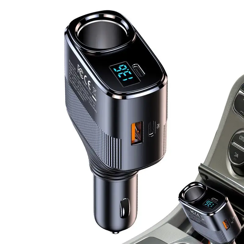 

Быстрое Автомобильное зарядное устройство, адаптер для автомобильной розетки, зарядное устройство для порта, быстрое зарядное устройство, зарядное устройство для телефона PD 45 Вт, автомобильное USB-зарядное устройство, автомобильный адаптер питания, USB 