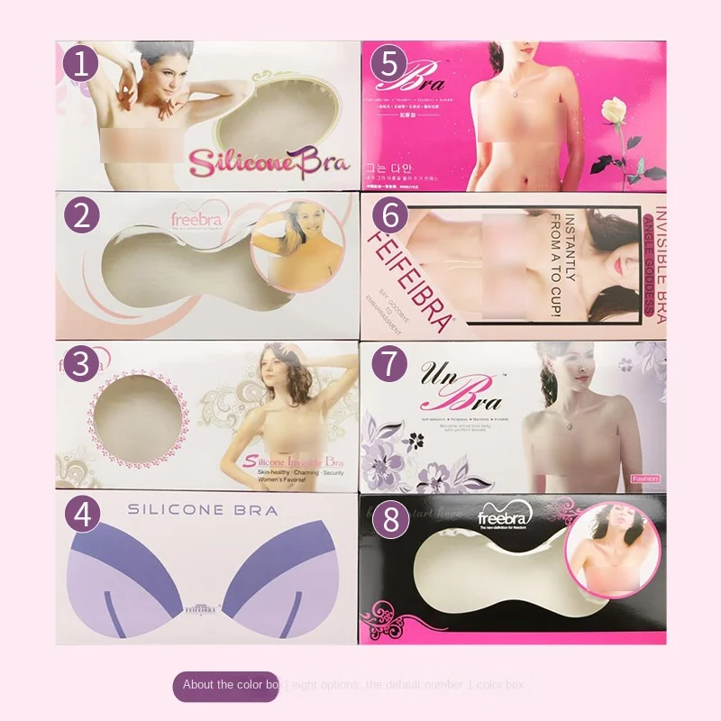 Nude Color Self Adhesive Bra Size A B C D Up Breast Enhancer Invisible  Strap Breast Silicone Push