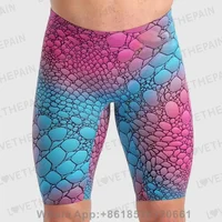 Swimwear Jammer Men Swimming Trunks Sports Surfing Diving 2023 Training Pants Quick Dry Breathable Outdoor Beach Tight Shorts