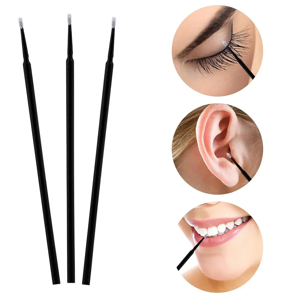Extension Micro Disposable Lash 100PCS Eyelash Cleaning Brush Brushes Cotton Swab Individual For Eyelashes Removing Beauty Tool