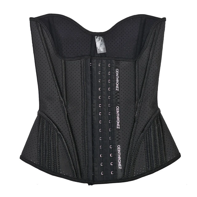 CEINTHRONEZ Waist Trainer Short Torso Corsets 7 Inches Steel Bones