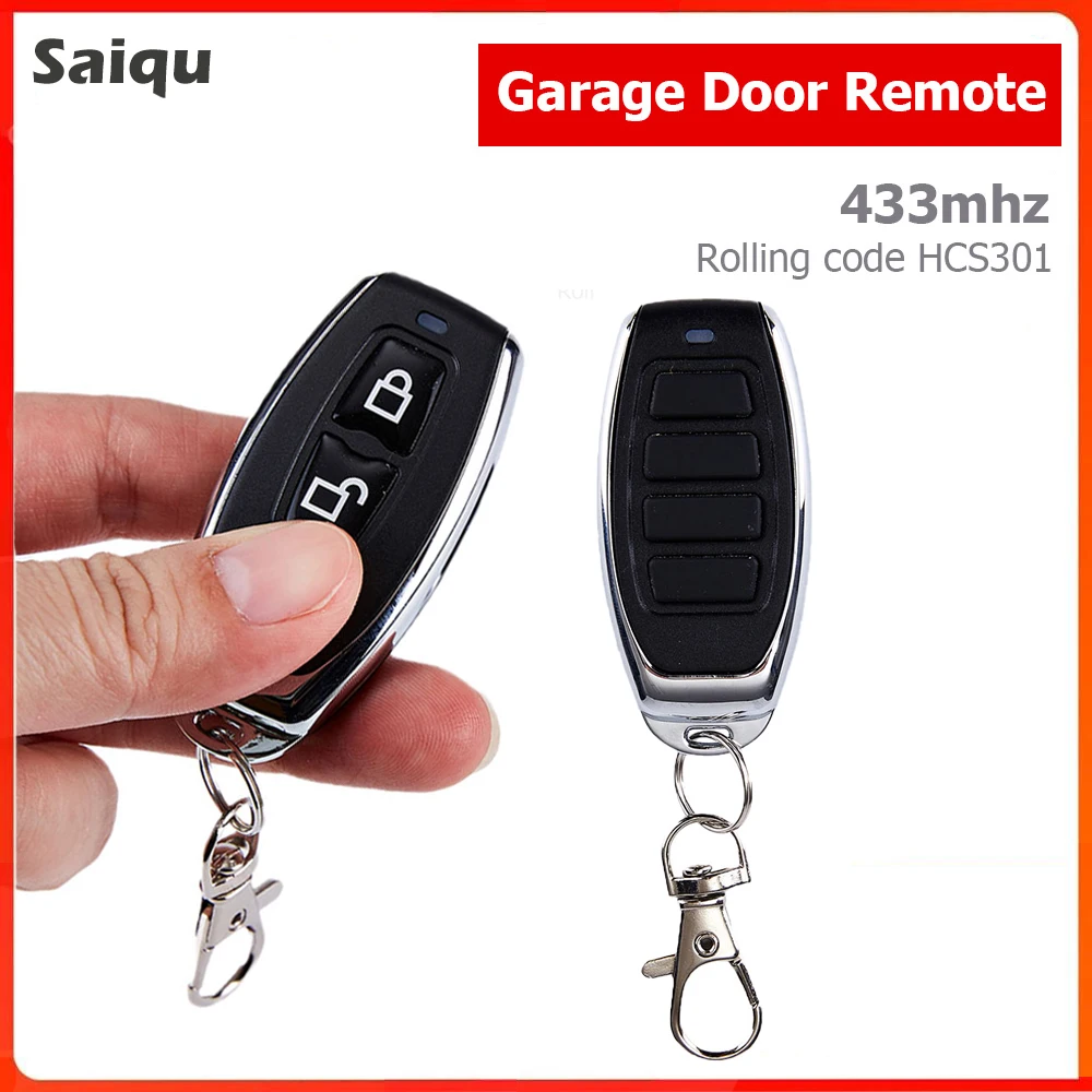 433.92Mhz Gate Remote Control 10PCS Wireless HCS301 Rolling Code 2/4 Button Transmitter for Garage Door Opener RF Remote Control sleeplion 36v 12 48v 2ch rf wireless remote control system teleswitch 1 2 3 transmitter receiver gate door remote 12v 24v on off