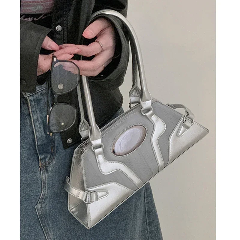 

Mujer Design Shoulder Trend Quality Bolso 2023 Individuality Women's Ladies Aesthetic High Fashion Y2K Bags Patchwork Bag