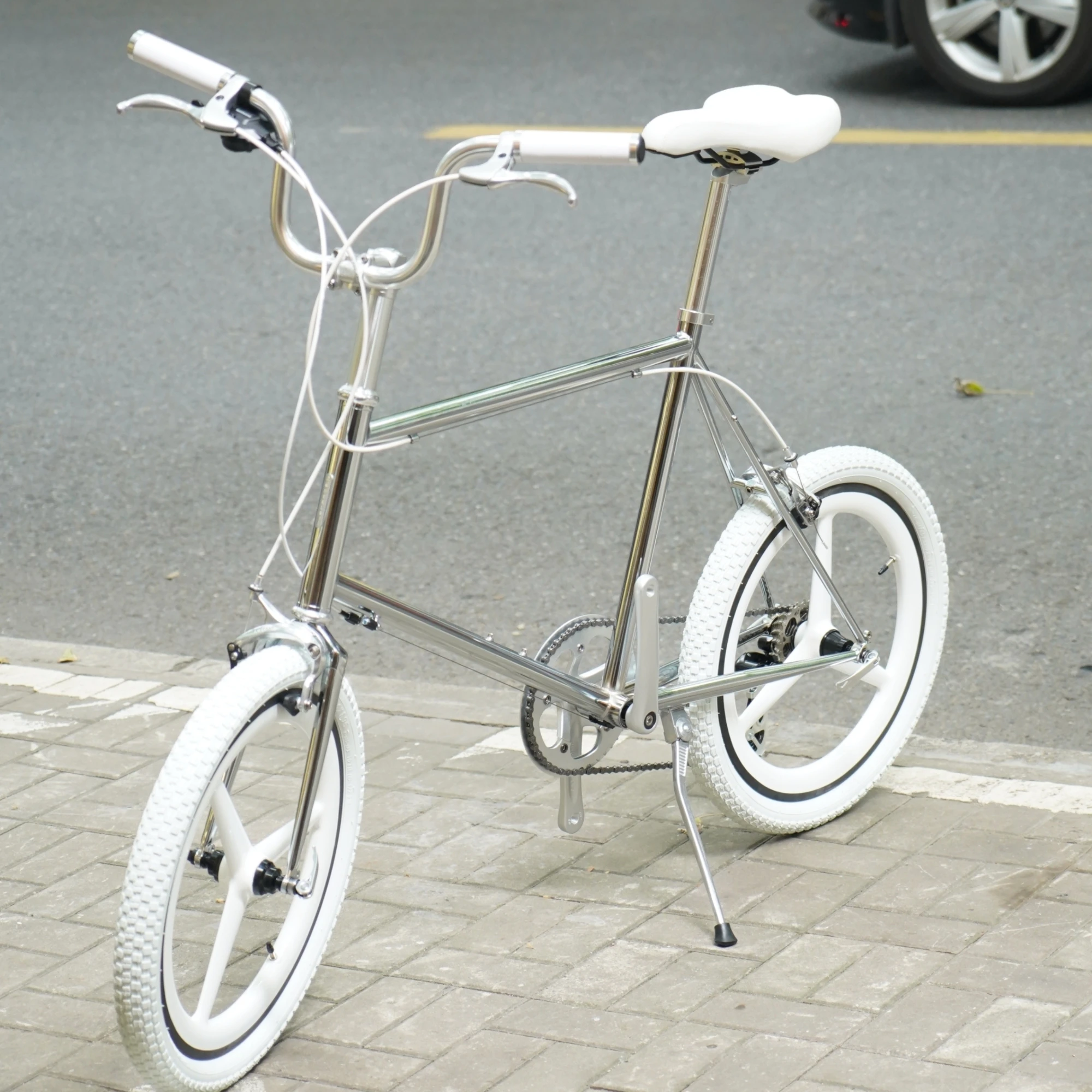 2Wheels minivelo special silver plated small wheel bike