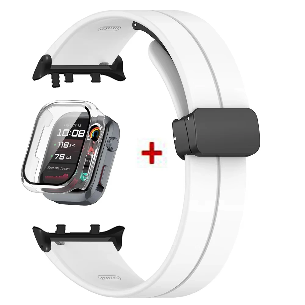 Premium Protective Bumper Case & Magnetic Silicone Strap