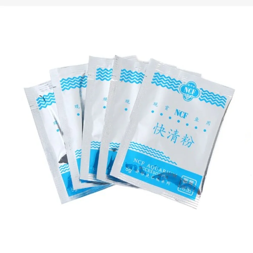 Aquarium Water Magic Purifying Powder Eco-aquarium Fast Water Cleaning Fish Tank Purifier 5Pack/Box