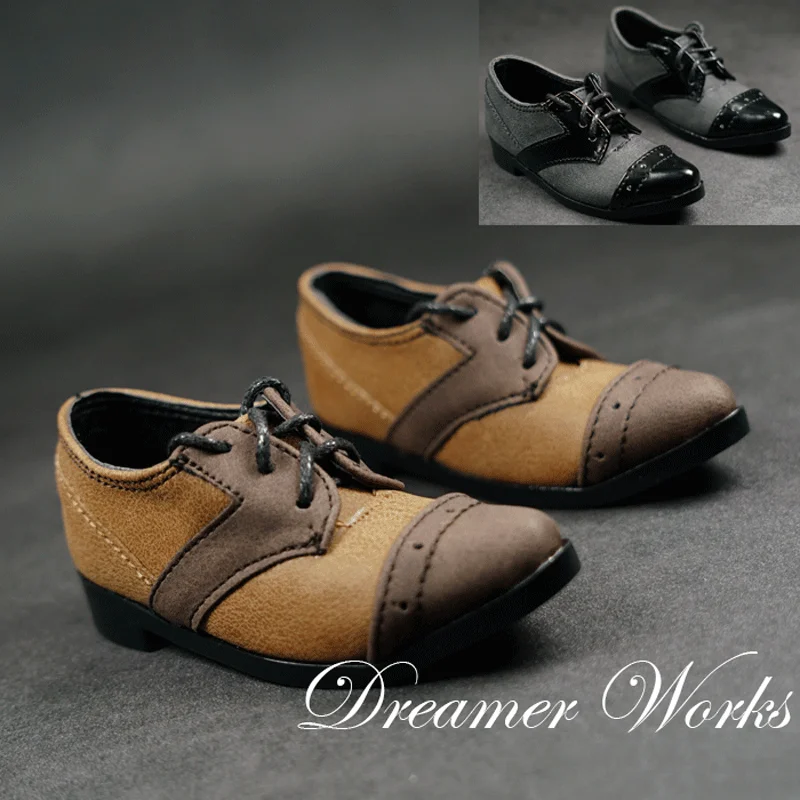 

Обувь MSD BJD1/3 1/4, модные повседневные ботинки из искусственной кожи на шнуровке для модели Dollfie