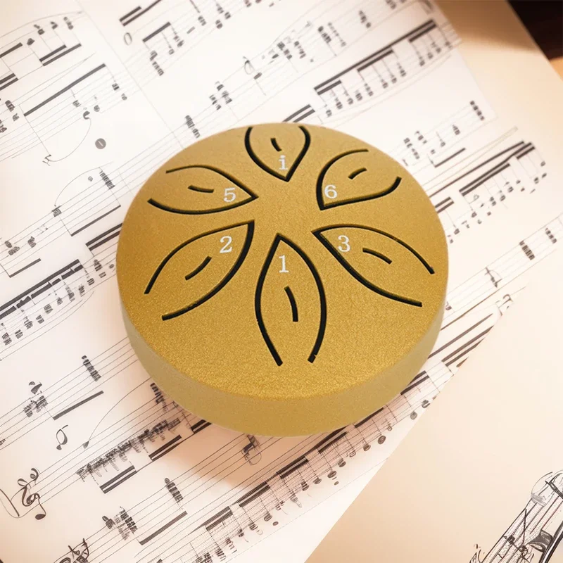 Children's musical instrument Orff toy handicraft mini ethereal drum 3-inch 6-tone portable drum pocket rain