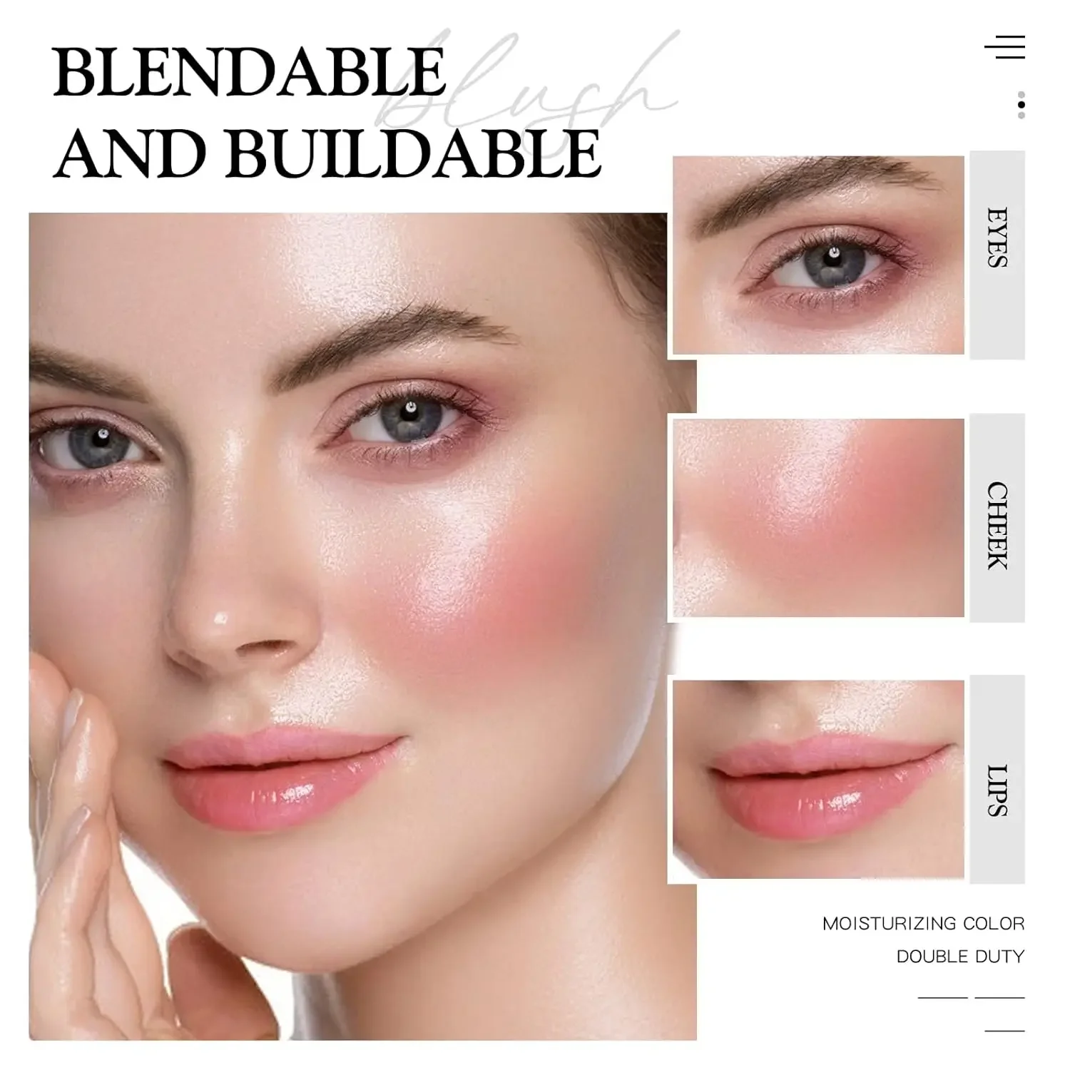 FLORTTE Makeup Set Blush for Cheeks Face Radiant Finish, Hydrating,Creamy,Lightweight Vegan & Cruelty-Free 6PCS Set 4