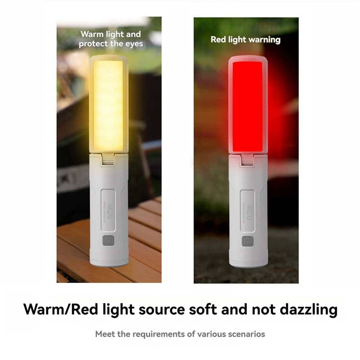 BAAU Outdoor Lighting Folding Camping Lights Multifunctional Portable Tent Lights Folding Hanging for Travel