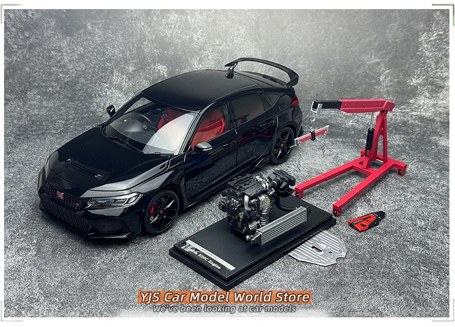 MH Motorhelix Diecast model 1:18 FL5 Civic Type R Car model Sports car static decoration 