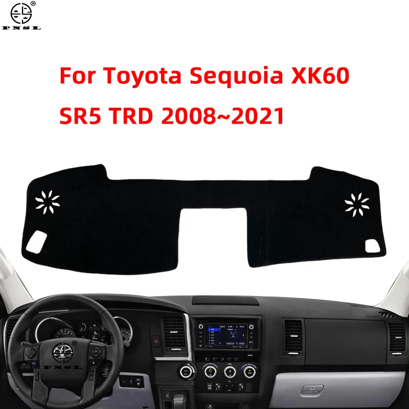

Чехол для приборной панели автомобиля Toyota Sequoia XK60 SR5 TRD 2008 ~ 2021, коврик для приборной панели, коврик для приборной панели, накидка, защита от солнца и УФ-лучей