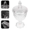 Transparent Glass Sugar Jar With Lid Storage Container Candy Box Home Decor Biscuit Barrel Kitchen Accessories Storage Bottles 4