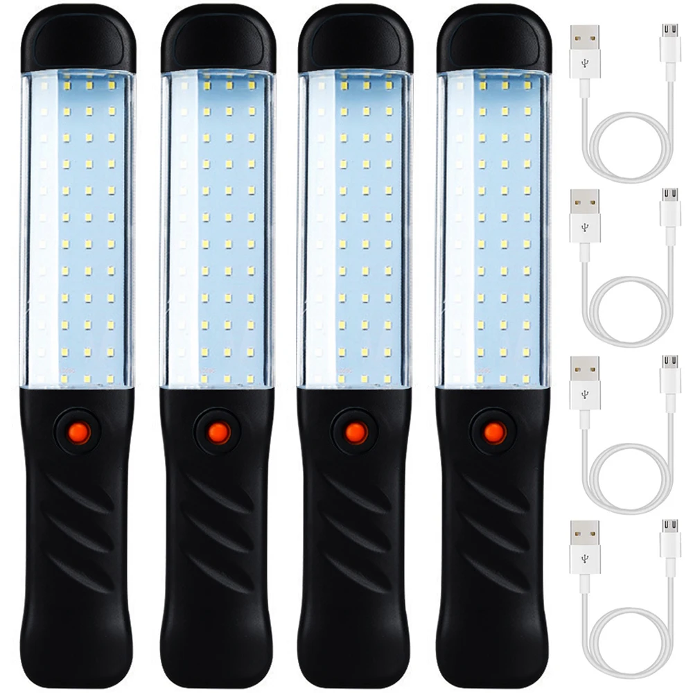 Rechargeable LED Work Light Magnetic Base Waterproof 3 Modes LED Flashlight Inspection Light for Car Repair Household Outdoor led flashlight led work light work light