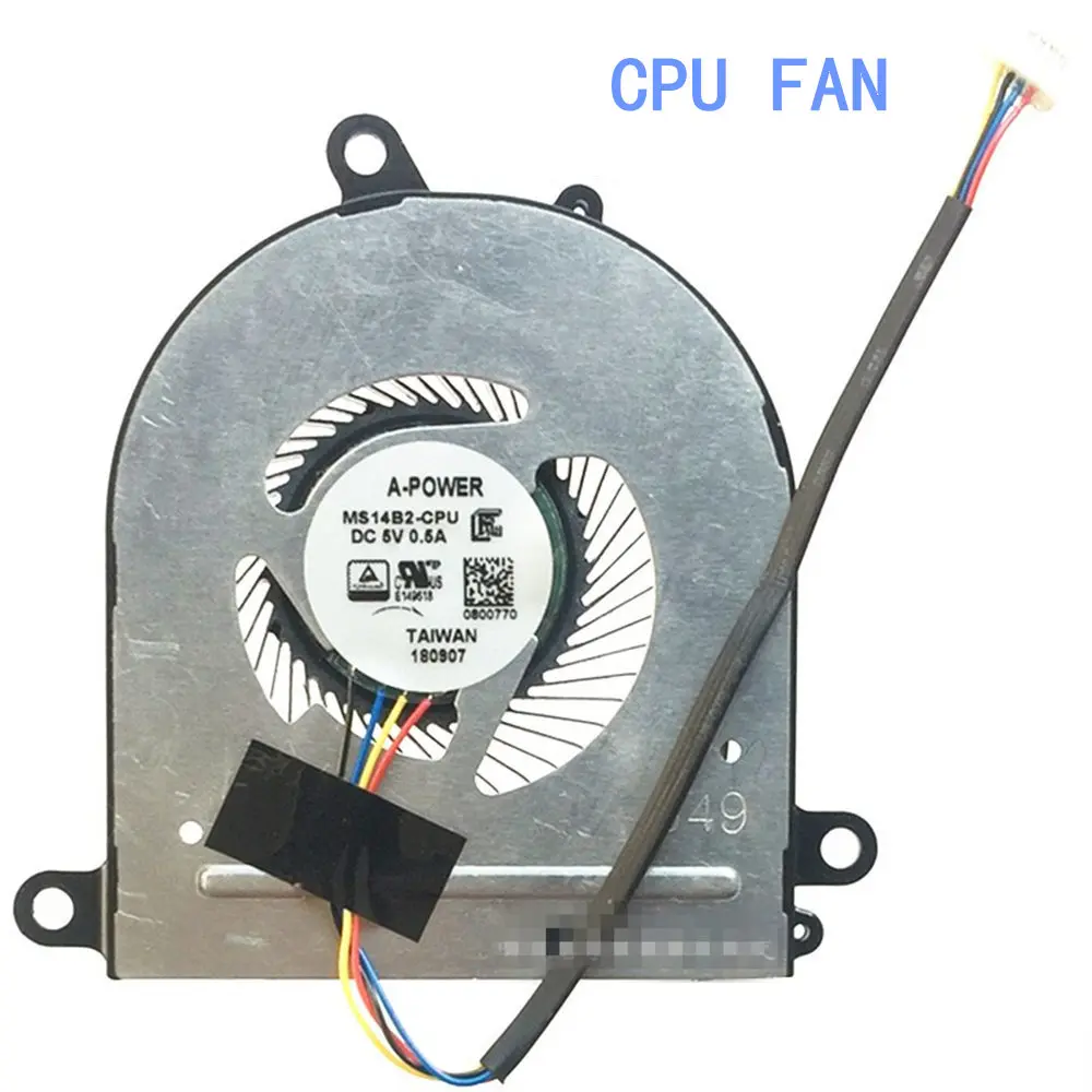 for MSI PE42 PS42 MS-14B1 MS-14B2 MS14B1 MS14B2-CPU MS14B2-GPU cooling fan Modern 8RC 8RA 8RB 8M, MECHREVO S1 S1-01 -02 -03 -04
