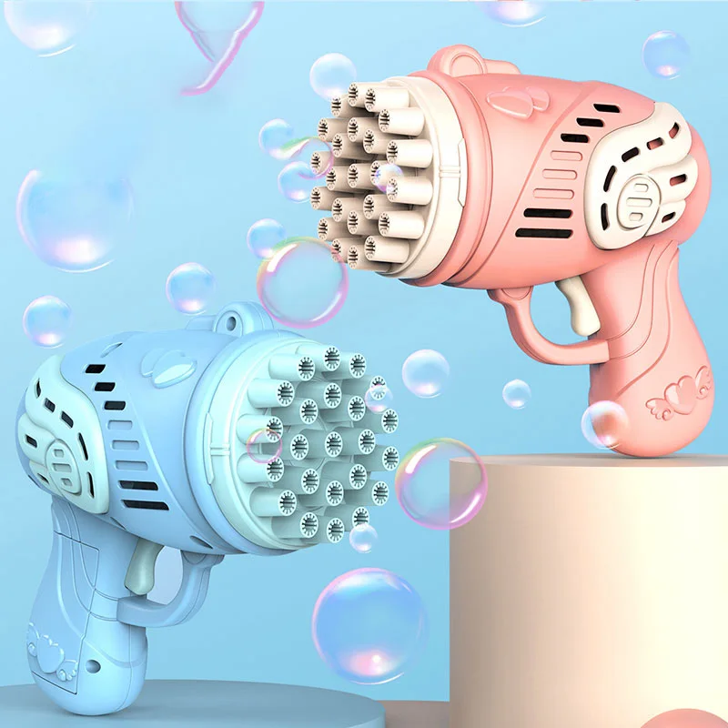 

Bubble Blowing Machine Gatling Gatling Angel Bubble Gun Children's Electric Automatic Bubble Toys