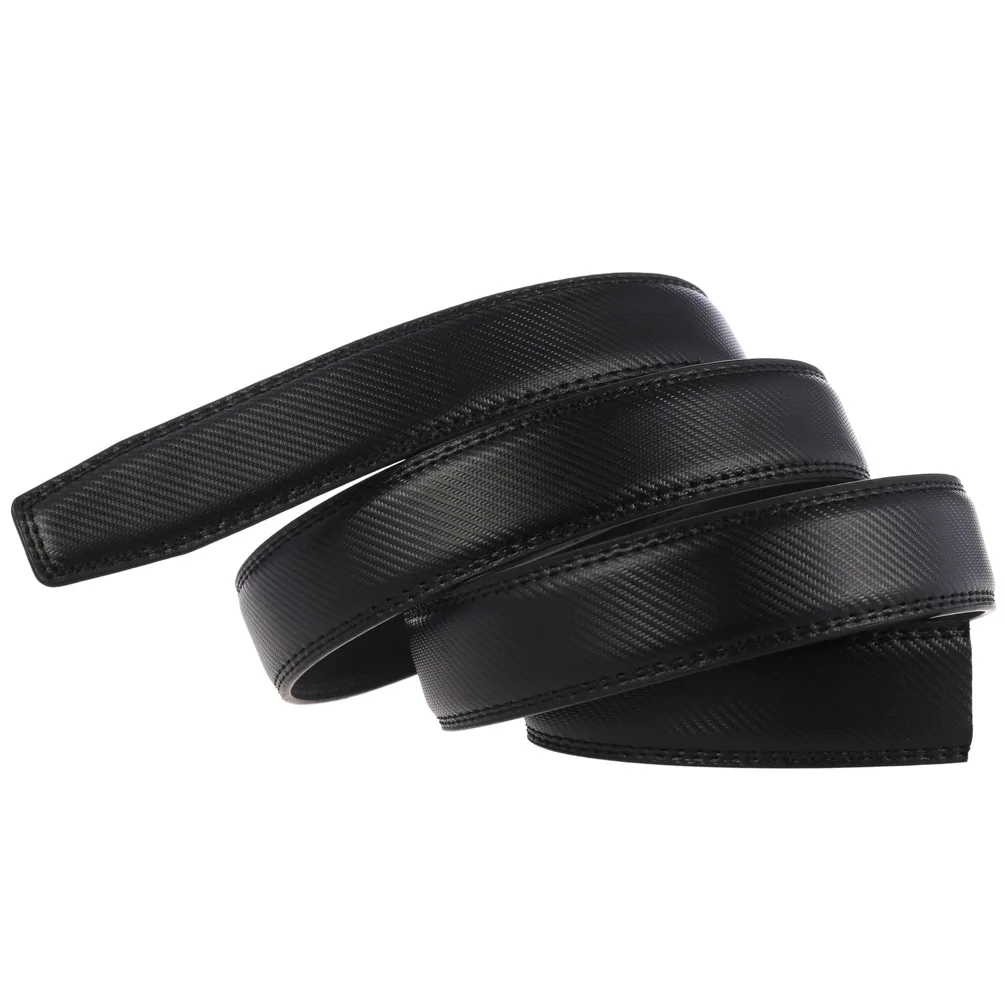 30mm 31mm Width No Buckle Ratchet Belt For Men Black Mens Leather Belts Without Buckles High Quality Strap