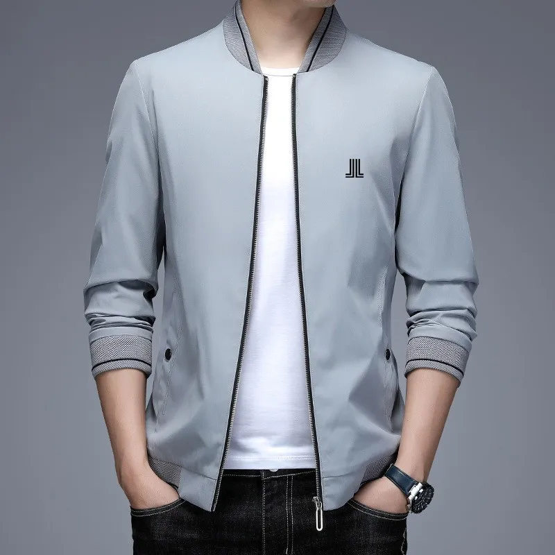 Golf Men's Jacket Spring Summer thin Tops Zipper Stand Collar Jacket Golf Brand Men tennis Baseball Uniform Sports Men golf coat golf wear spring men sports slim golf polo shirt high quality fashion brand men s lapel golf t shirt new tennis wear