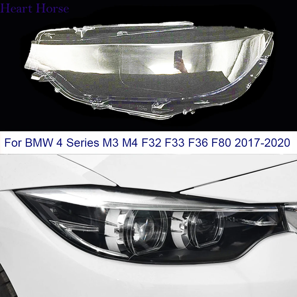 

Car Headlight Cover Auto Headlamp Shell For BMW 4 Series M3 M4 F32 F33 F36 F80 2017 2018 2019 2020 Auto Lens Glass Lampshade