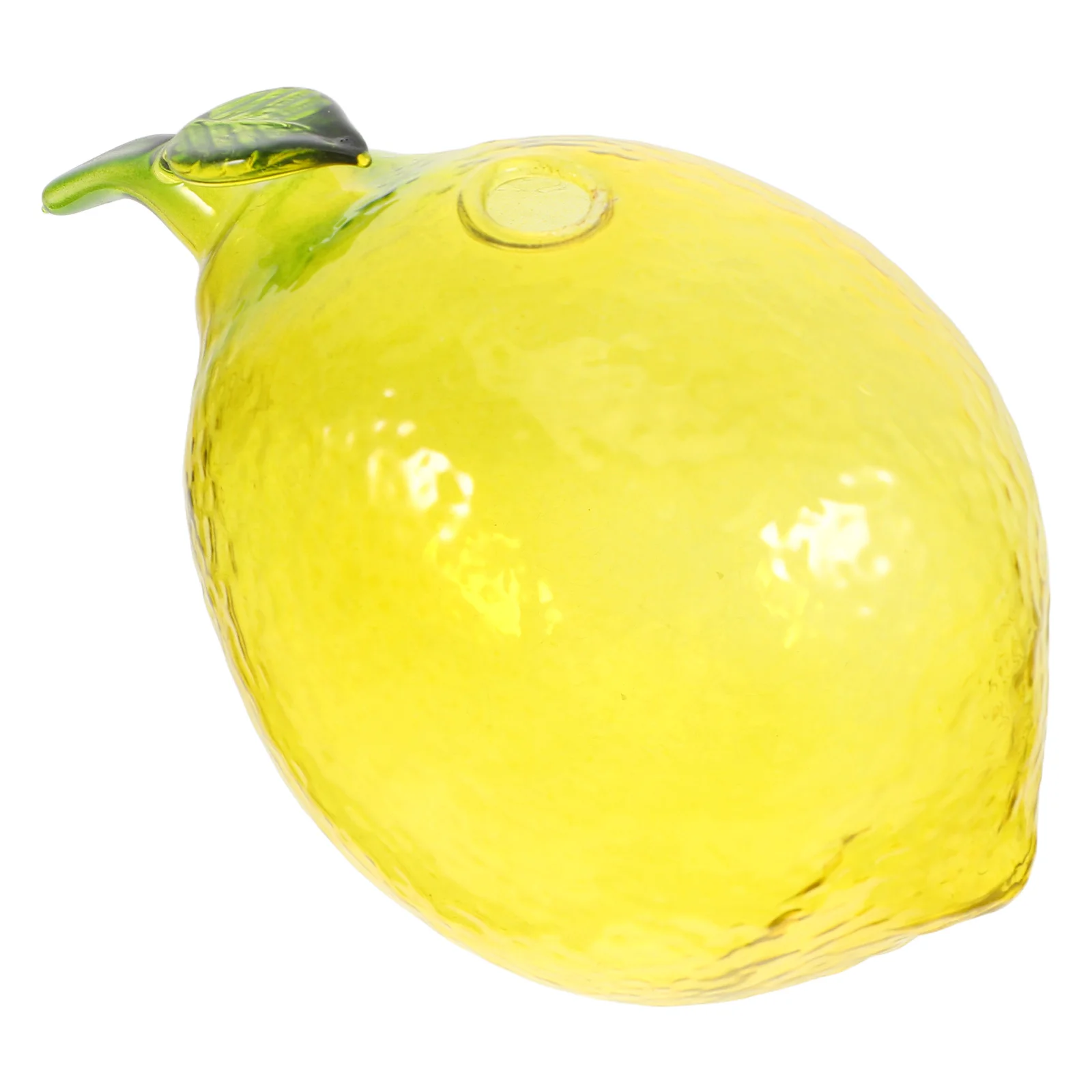 Glass Lemon Vase for Home Decoration Artistic Fruit Shaped Flower Vase Mini Glass Decor Vase for Kitchen Dining Room Flower Arra 3