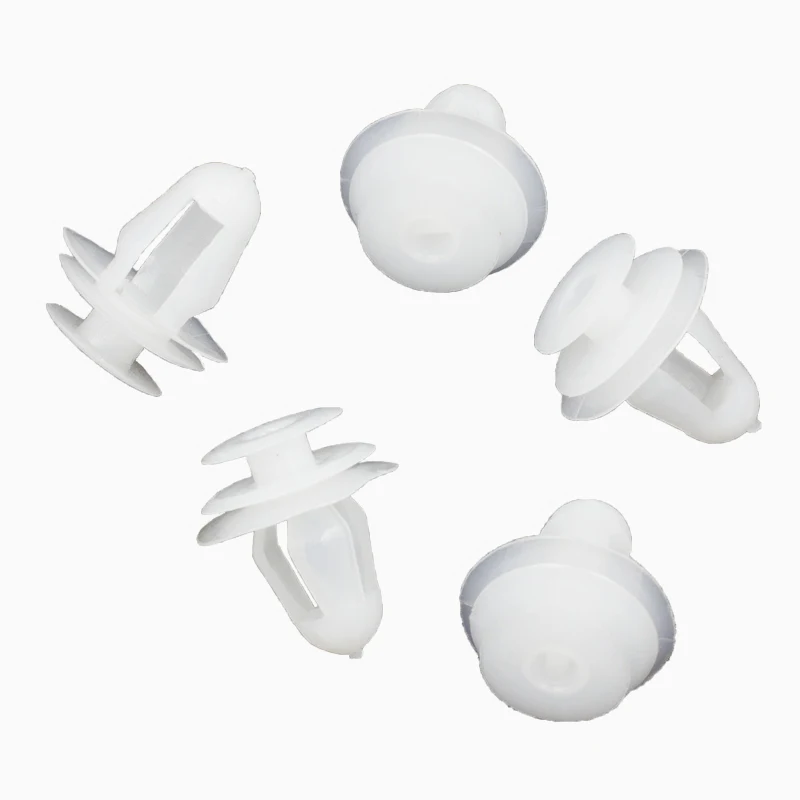 50PcsBagUniversalDoorCardPanelClipsWhitePlasticForCar