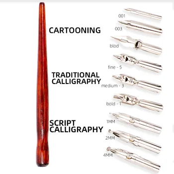 9-Nib Calligraphy Dip Pen 1