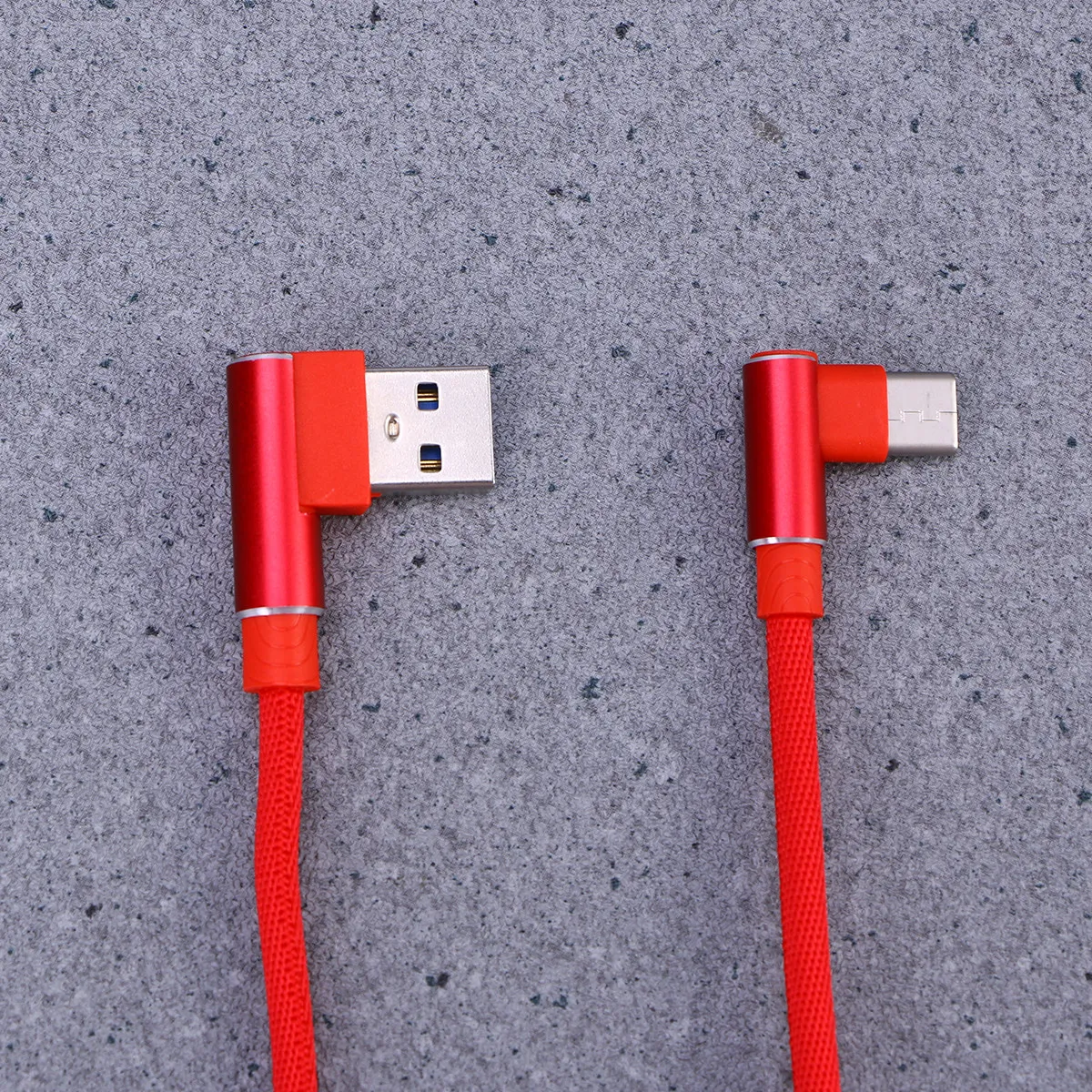 1M 직각 USB Type-C 케이블 나일론 편조 고속 충전 데이터 동기화 충전기 코드 P20 10 Galaxy S9 Note용