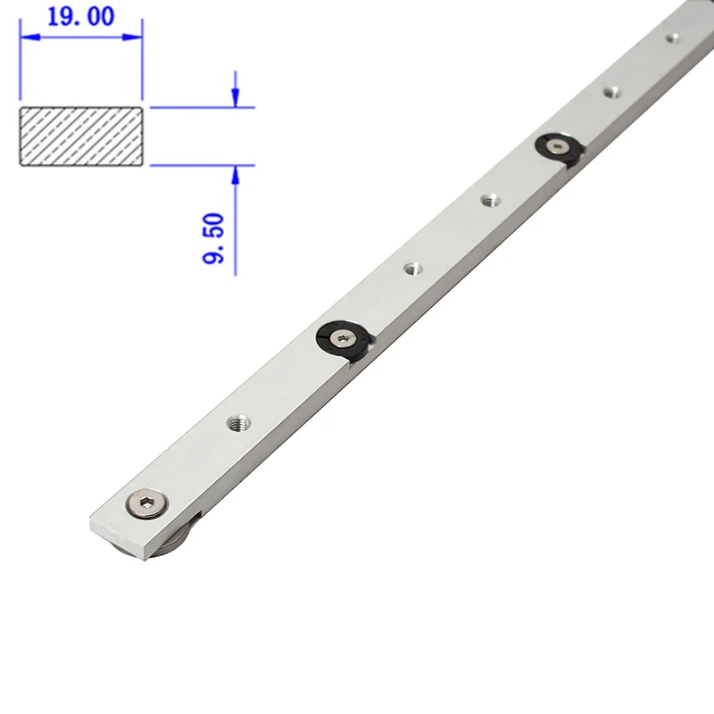 Aluminium Alloy T-tracks Slot Miter Track Jig Miter Bar Slider Table Saw Router Table T-Slot DIY WoodworkingTool 19/30/45/75Type