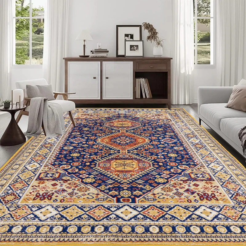 Vintage Bohemian 8x10 Non Slip Washable Area Rug