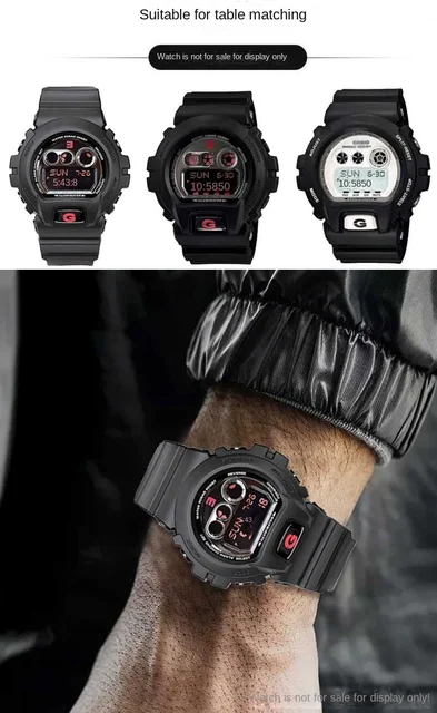 16mm Convex silicone bracelet for Casio GD-X6900-1 watchband