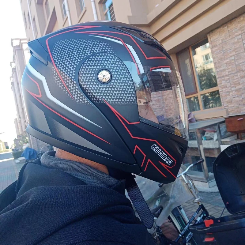 KUQIBAO ø   , 輭   ,    , Casco Moto, ǰ