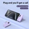 50000mah Capsule Power Bank 120w Hidden Dual Interface Compact Portable Mobile Power Bank Mini Fast Charging For Iphone Samsung 4