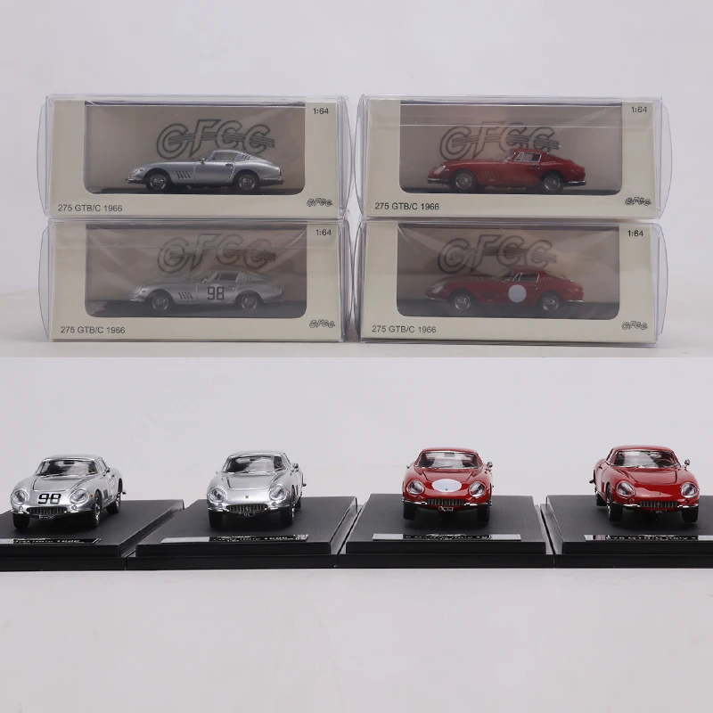 GFCC 1:64 1966 275GTB/C 다이캐스트 합금 시뮬레이션 자동차 모형 수집용 장식품
