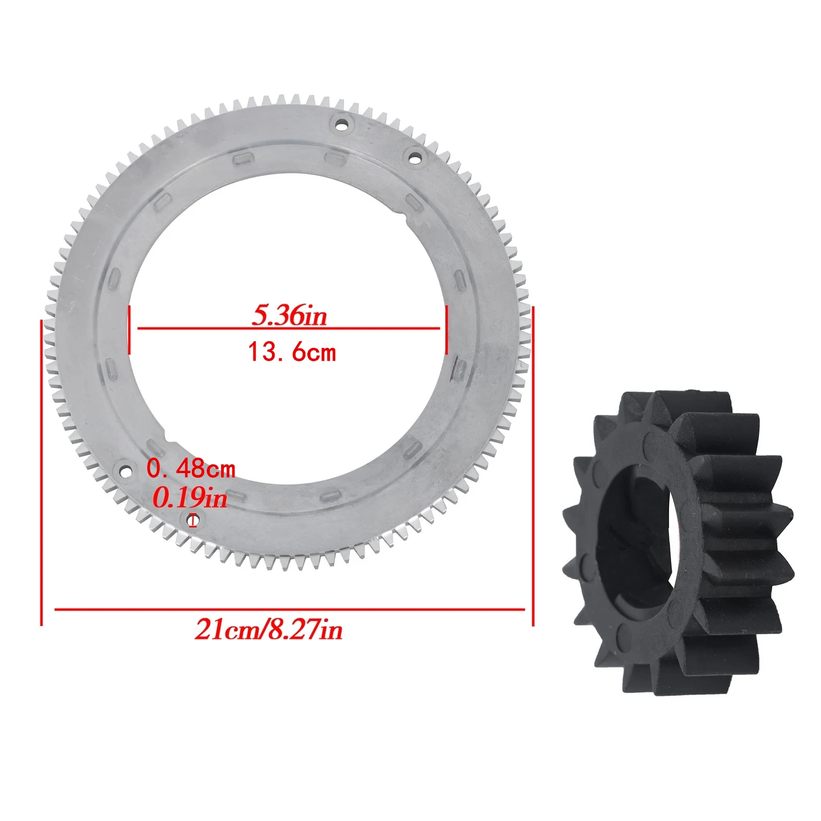 1Set Flywheel Ring Gear Kit Replacement Parts For Briggs & Stratton 392134 399676 696537 19K400 19G437-1190-E1 Engines Accessory