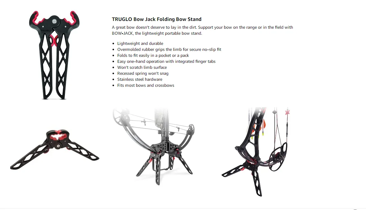 TRUGLO Bow-Jack Folding Bow Stand