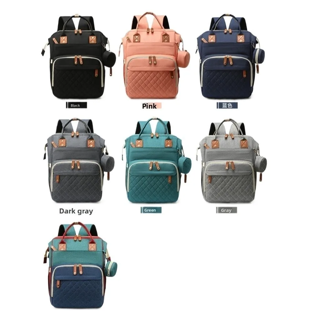 Oxford cloth Mommy Bag Dry-wet Separation Multi-Functional Nappy Backpack Foldable Large Capacity Baby Diaper Backpack