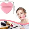 8pcs Heart-Shaped Makeup Sponge Puff,  Soft Crystal Velvet, Foam, Soft And Skin-Friendly Makeup, Portable Makeup Tool 5