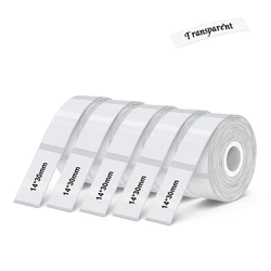 Portable Wireless Bluetooth Mini Label Maker - Inkless Adhesive Sticker Printer (5PK 14 - 30mm Clear)