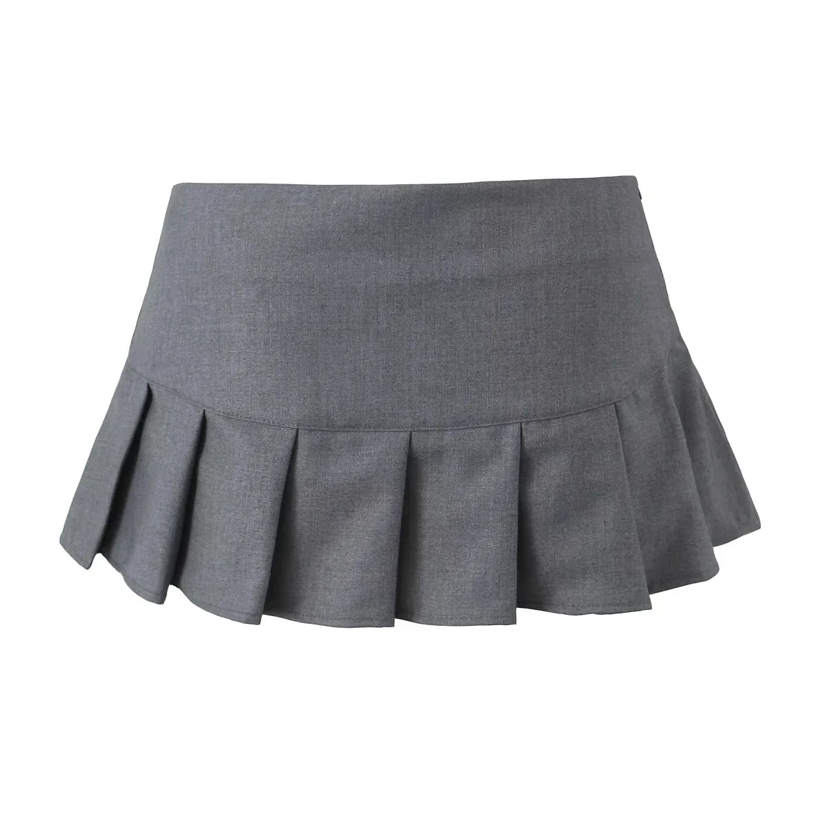 American Spicy Girl Super Short Skirt 2024 Summer New High Belt Bottom Pants Anti Shining Half Body Mini Pleated Skorts YC58