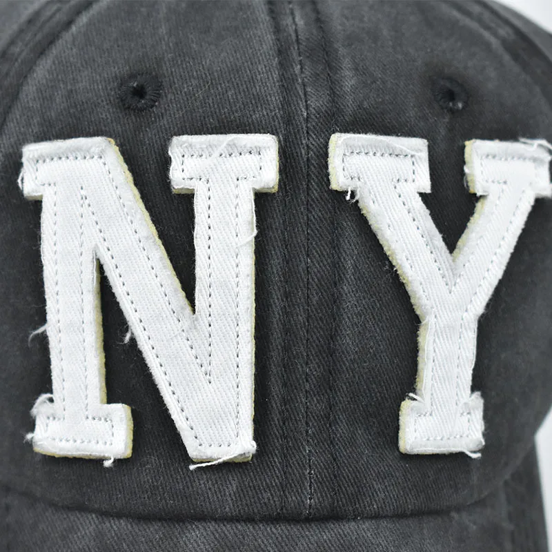 Baseball Cap Retro-style Snapback Sun hat Spring Autumn Sport New York letter Hip Hop Fitted