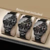 3/4PCS Fashion Men Business Watches Set Luxury Calendar Quartz Watch for Man Clock Montre Homme（Without Box） 2
