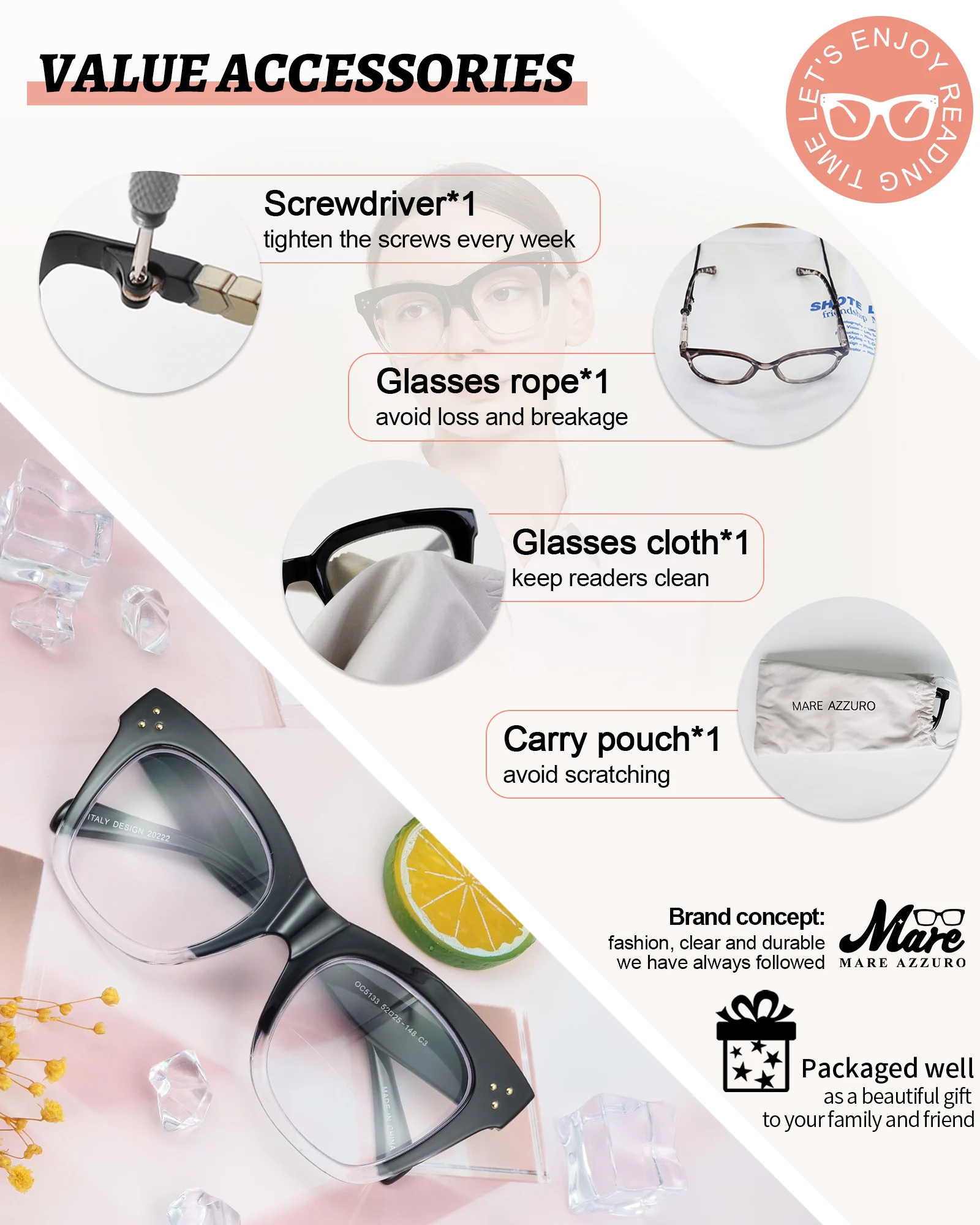 Large Cat Eye Reading Glasses For Women Presbyopia Glasses