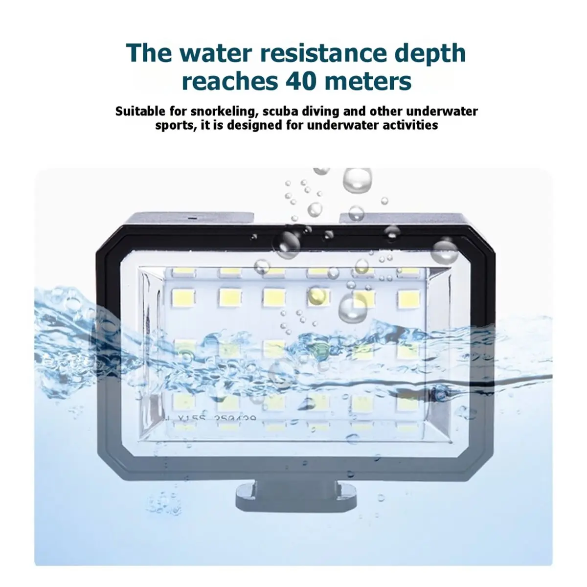 A10R 40M 방수 LED 비디오 필 라이트 다이빙 필 라이트 타입-C 충전 포트 수중 사진 조명