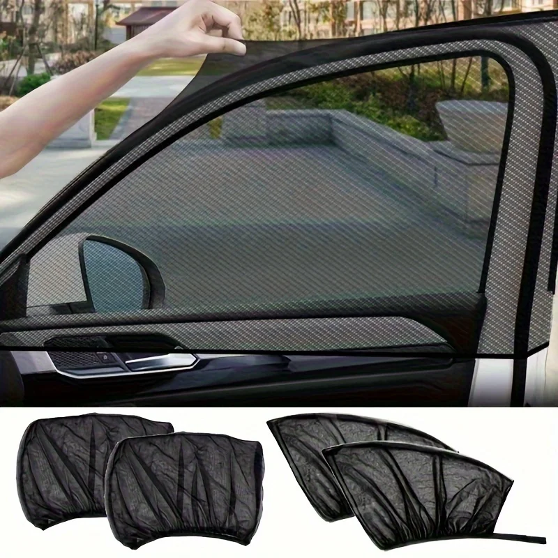 Car Window Sunshade Anti-mosquito Insulation UV Protective Mesh Reflective Window Film for Sedan SUV