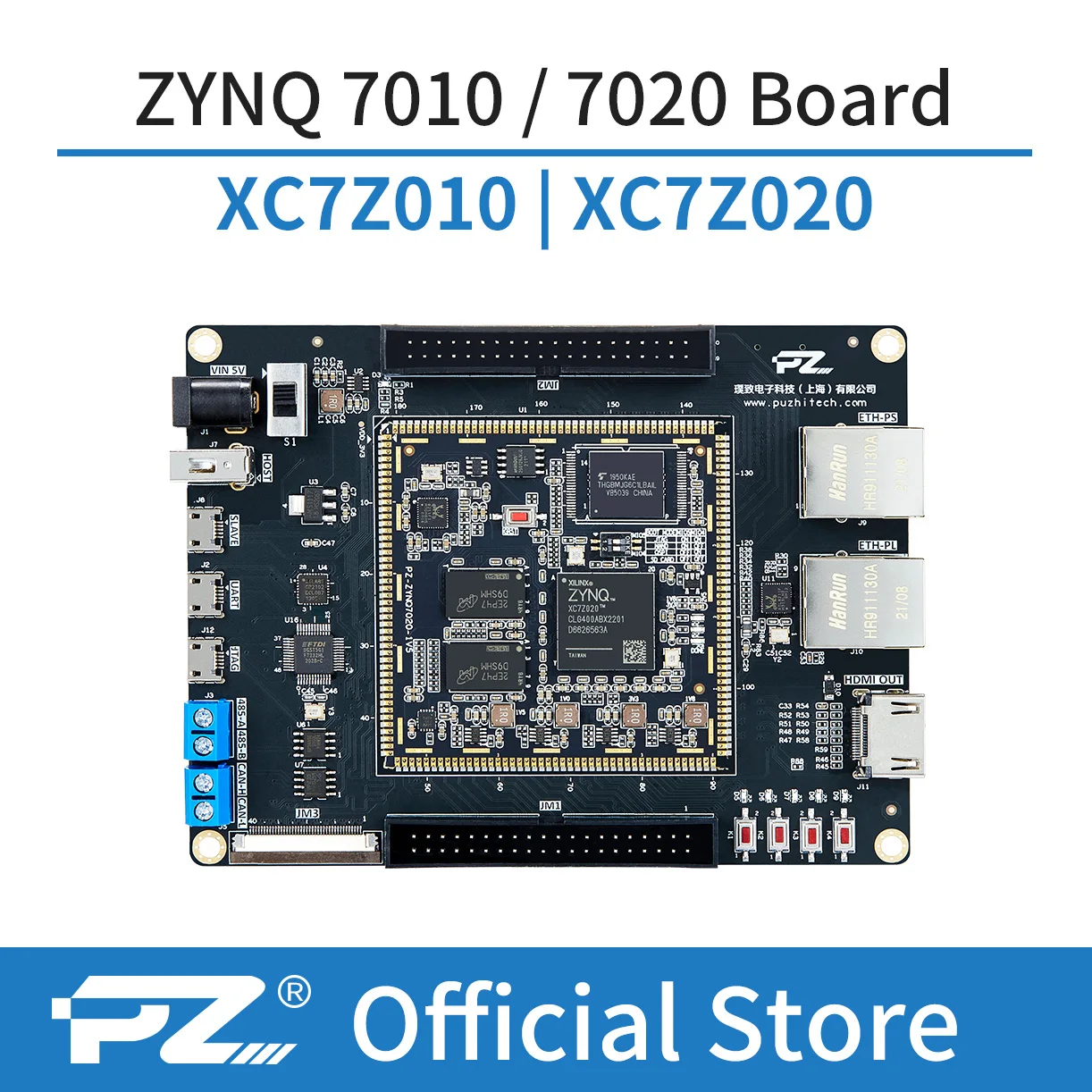 

PUZHI 7010 7020 карта: Xilinx SoC ZYNQ 7000 XC7Z010 XC7Z020 FPGA макетная плата с отверстием для штампа