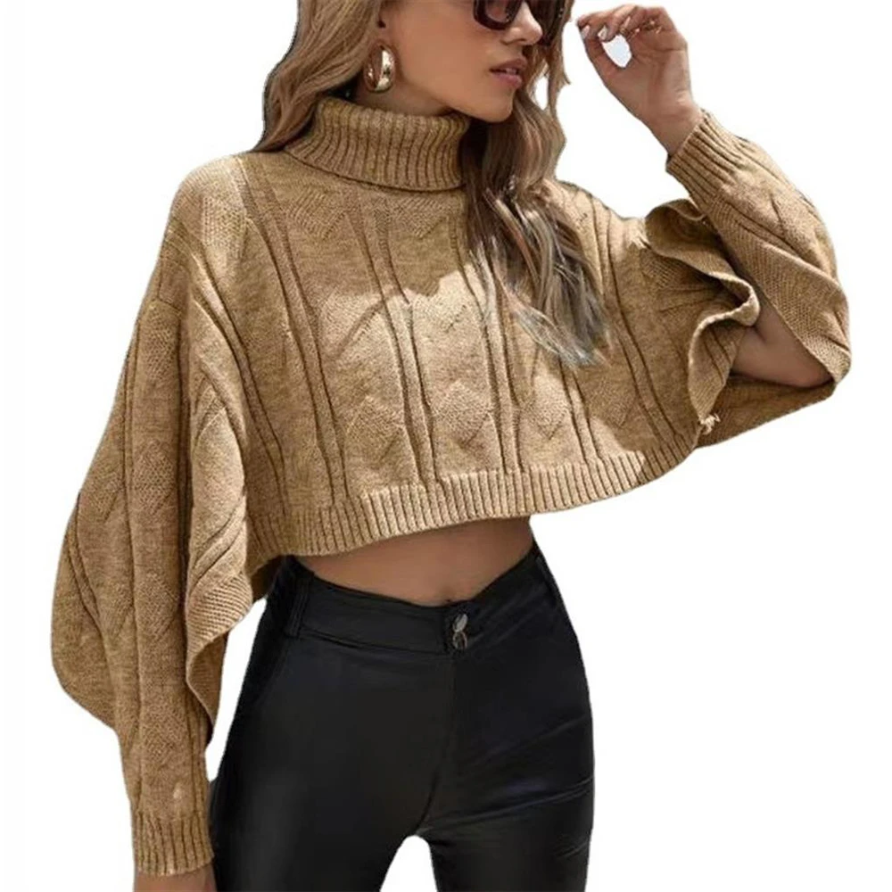 2022 Street Sweater Fall Women's Casual Blouse Coat Sweater Sexy Bare Belly Suit Pullover ladies sweater