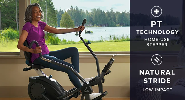 Description Picture 3 of itemLT3 Recumbent Cross Trainer Stepper - Zero-Impact Exercise w/Patented Physical Therapy Stride Technology, Whisper-Quiet